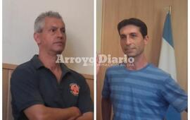 El que se va y el que llega. Se va "Fito" Barducci y asume en su lugar Matías Massagli al cargo de Protección Civil Municipal