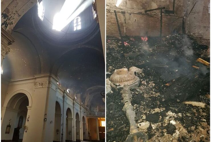 Imagen de Así quedó la catedral de San Nicolás tras el incendio