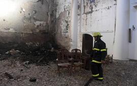 Imagen de Investigan si el incendio de la Catedral de San Nicol&aacute;s fue causado de manera intencional