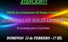 Imagen de Atenci&oacute;n: Albarellos solidario se pospuso para el domingo 12