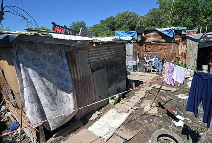 Barrio humilde. La nena fue baleada en su casa, en un barrio humilde de Villa Gobernador Gálvez.