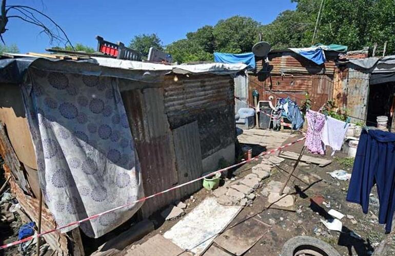 Barrio humilde. La nena fue baleada en su casa, en un barrio humilde de Villa Gobernador Gálvez.