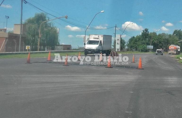 Señalizado. El lugar en reparación se encuentra señalizado a fin de evitar accidentes.