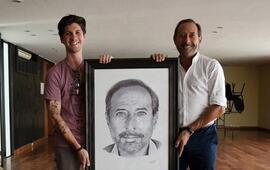 Imagen de Franco Ganuza le entreg&oacute; su obra a Guillermo Francella