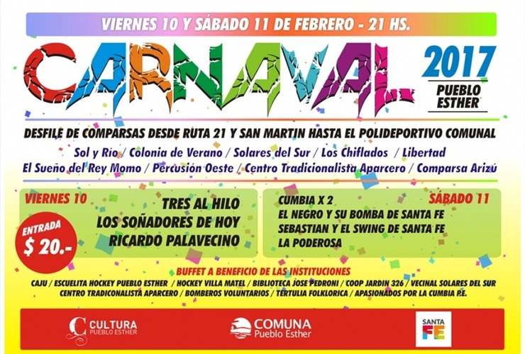 Imagen de Carnaval 2017 en Pueblo Esther