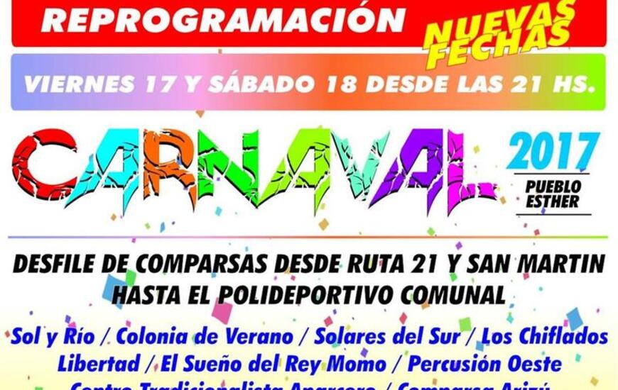 Imagen de Reprogramaci&oacute;n Carnavales 2017 en Pueblo Esther