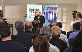 En P&eacute;rez. Al acto lo encabez&oacute; el gobernador Miguel Lifschitz. Foto: @martinboix