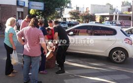 En la esquina. El accidente fue en la intersecci&oacute;n de Lisandro de la Torre y San Mart&iacute;n
