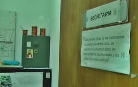 Aqu&iacute; estaban. Esta es la caja fuerte donde guardaban los 8 mil d&oacute;lares de la venta de un m&oacute;vil. Foto: Gentileza Canal 2