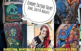 Imagen de Denise Ganuza tatuará en Europa