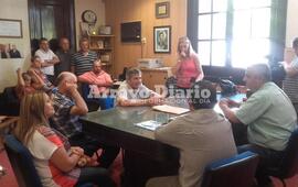 En el despacho de Esper. Este fue el espacio elegido para la reunión de este viernes.