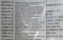 El mensaje intimidatorio que le envió un alumno a la docente de La Plata
