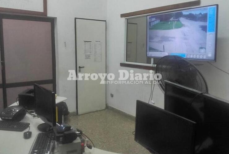 Sala de Monitoreo. Funciona en el edificio del Corralón Municipal.