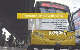 Imagen de Tramit&aacute; el Medio Boleto Estudiantil