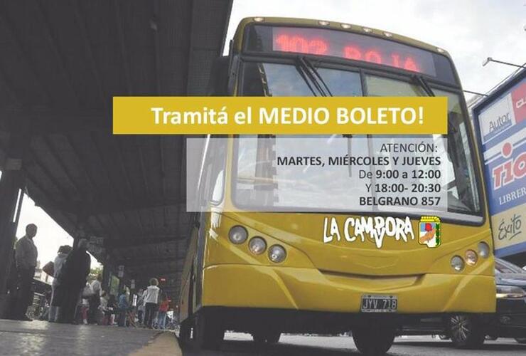 Imagen de Tramitá el Medio Boleto Estudiantil