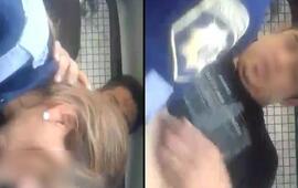 Pornoescándalo en la Policía rosarina. Las imágenes se viralizaron. Foto: capturas de pantalla video.