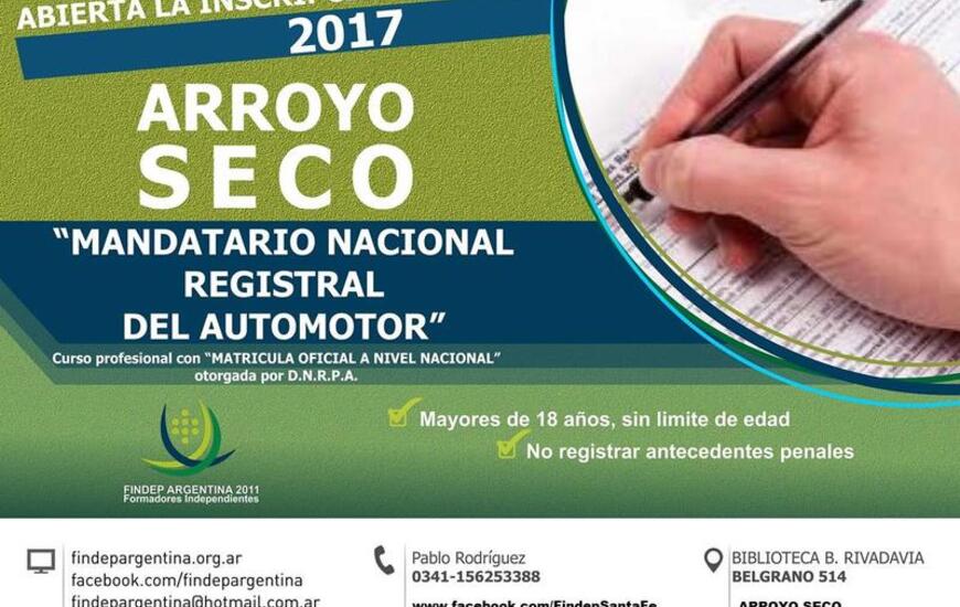 Imagen de Curso Profesional: Mandatario Nacional del Automotor. Inicio Marzo