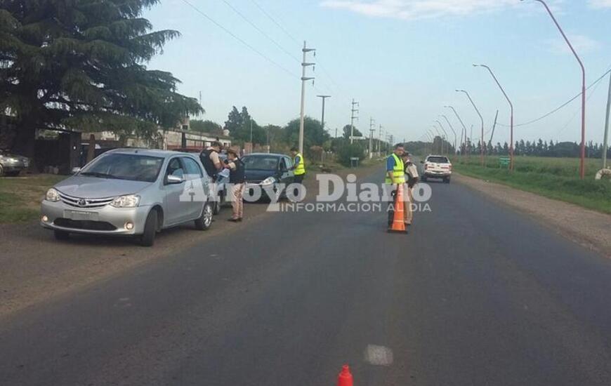 Imagen de Controles sobre Ruta 21 en el acceso norte