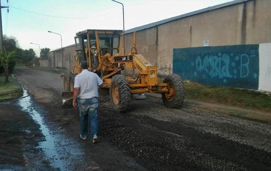 En el lugar. El intendente Nizar Esper estuvo supervisando los trabajos.