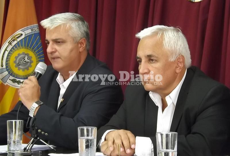 Nizar Esper junto a Miguel Ángel Coradini.