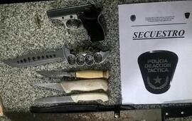 Secuestro. Uno de los procedimientos tuvo lugar en la localidad de Pueblo Esther. Foto: Ministerio de Seguridad