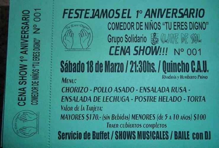 Sumate. Todavía quedan tarjetas a la venta para el evento que se llevará a cabo este sábado en CAU