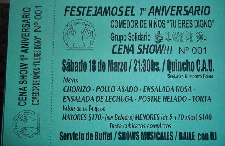 Sumate. Todavía quedan tarjetas a la venta para el evento que se llevará a cabo este sábado en CAU