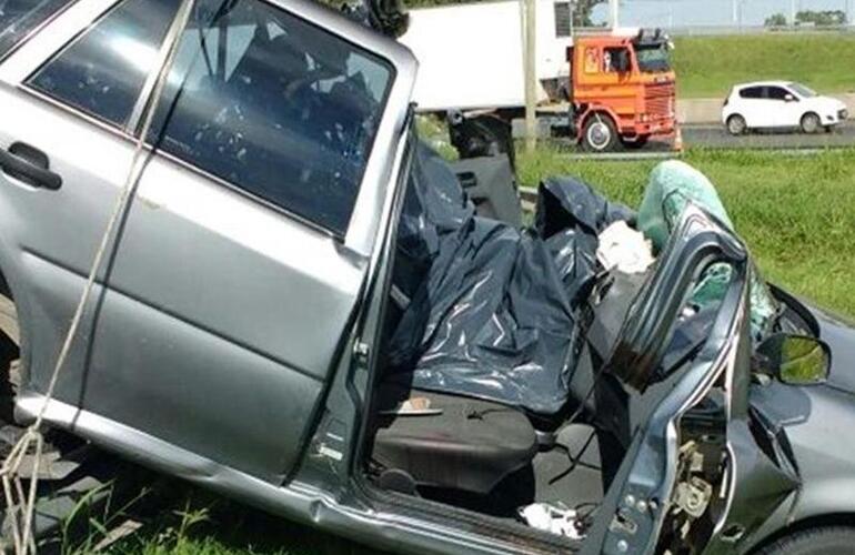 Dos muertos en la autopista este domingo a la madrugada. Foto: @emergenciasAR