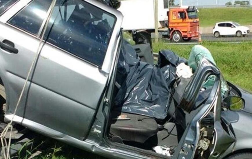 Dos muertos en la autopista este domingo a la madrugada. Foto: @emergenciasAR