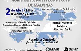 Imagen de Pueblo Esther: Homenaje a nuestros héroes de Malvinas