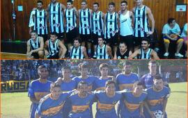 Foto 1: El Basquet de Unión da lucha por los primeros lugares - Foto 2: Porvenir Talleres festejó en el Clásico Villense. Nicolás Gabetta Diario El Sur