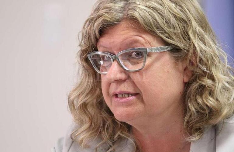 Claudia Balagu&eacute;, ministra de Educaci&oacute;n de la provincia. Foto: Pablo Aguirre