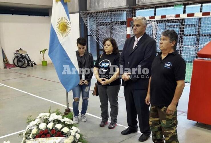 En el Complejo. El acto tuvo lugar este domingo en el Complejo Integral "Los Tiburones". Foto: Maximiliano Pascual