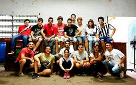 Misi&oacute;n cumplida. El grupo encargado de la organizaci&oacute;n junto a Alicia la esposa de H&eacute;ctor tras finalizar la jornada de este domingo.