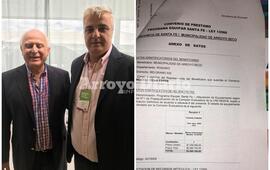 En Santa Fe. El intendente Nizar Esper junto al gobernador Miguel Lifschitz.