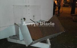 Vac&iacute;o. En este lugar estaban las garrafas sustra&iacute;das.