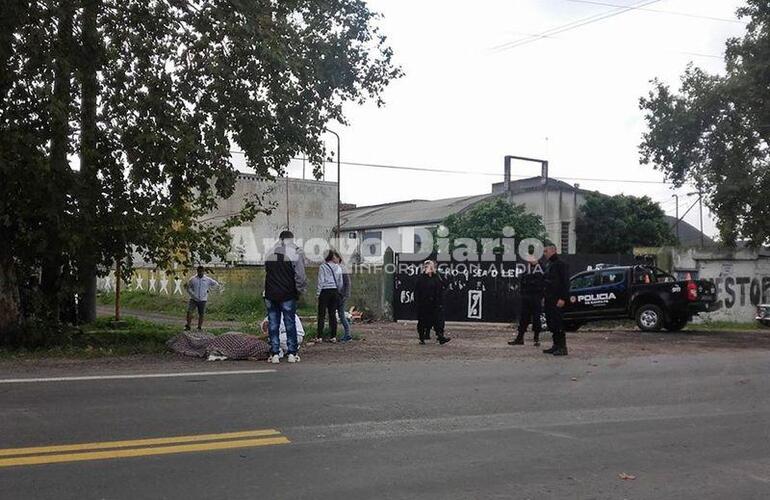 María Passoni y Ruta 21. En esta zona se registró el suceso en la mañana de hoy