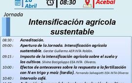 Imagen de Jornada Intensificación Agrícola Sustentable