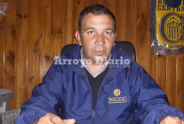 Walter López, titular de la Seccional 27 de Arroyo Seco.