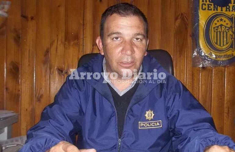 Walter López, titular de la Seccional 27 de Arroyo Seco.