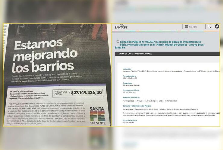 Gran noticia. La confirmación se conoció este viernes y las bases de la licitación se pueden ver ingresando a www.santafe.gob.ar