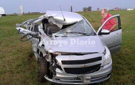 Ciertas condiciones. El accidente ocurri&oacute; cuando todav&iacute;a llov&iacute;a en nuestra zona y, por ende, la calzada estaba mojada. Foto: Leo Cabrera