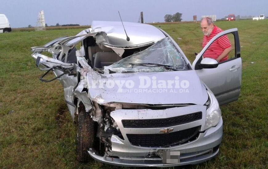 Ciertas condiciones. El accidente ocurrió cuando todavía llovía en nuestra zona y, por ende, la calzada estaba mojada. Foto: Leo Cabrera