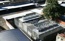 Los fugitivos asomaron por ac&aacute;, en el centro de manzana. Foto: Juan Jos&eacute; Garc&iacute;a