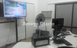 Centro de Monitoreo. El control de monitoreo está ubicada en el corralón municipal. Foto: Archivo AD