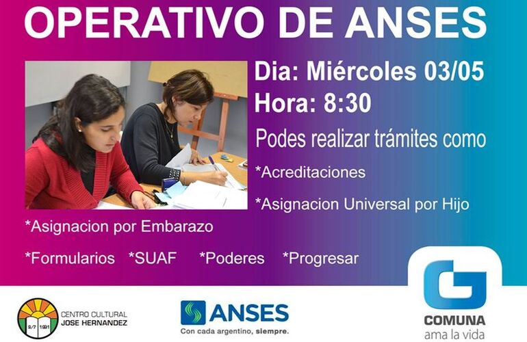 Imagen de Operativo de ANSES en General Lagos