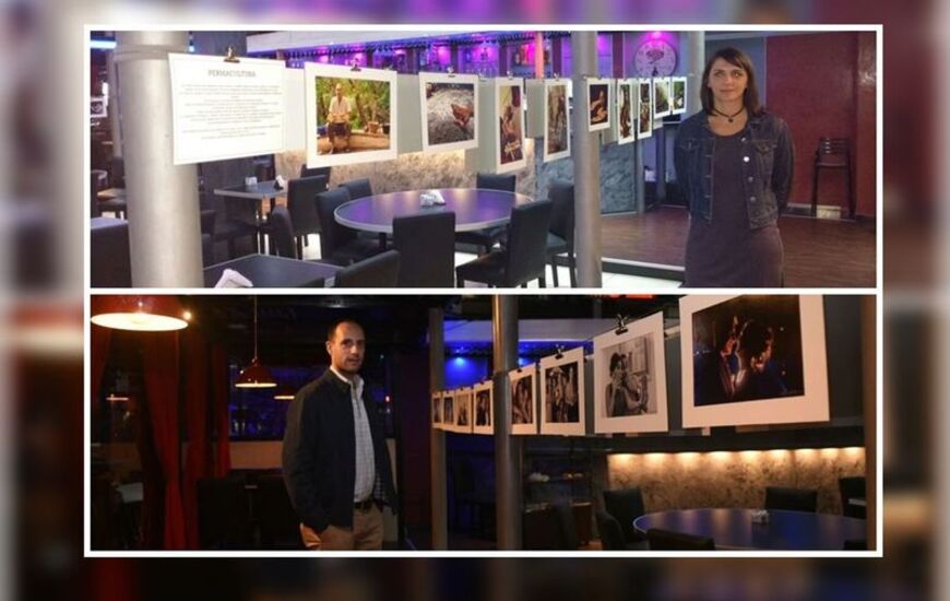 Imagen de Catalina Moscariello y Pablo Dubois exponen en Hollywood