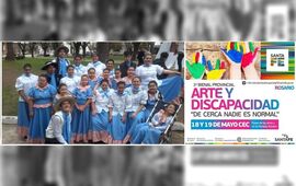 Imagen de �Los Tiburones� en la Primera Bienal Provincial de Arte y Discapacidad �De Cerca nadie es normal�