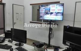 Centro de Monitoreo. El control de monitoreo está ubicada en el corralón municipal.