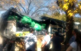 Donaciones. Tras la partida del cami&oacute;n cargado con ropa y calzado; ahora el objetivo es juntar alimentos no perecederos.
